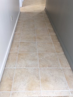 Tile and grout cleaned with seal the grout 