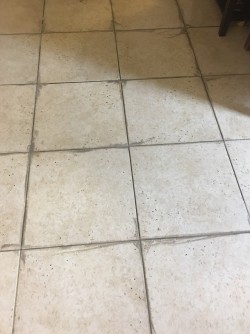 Tile and grout cleaning (before)