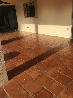 Mexican Tile Cleaned and Sealed (after)