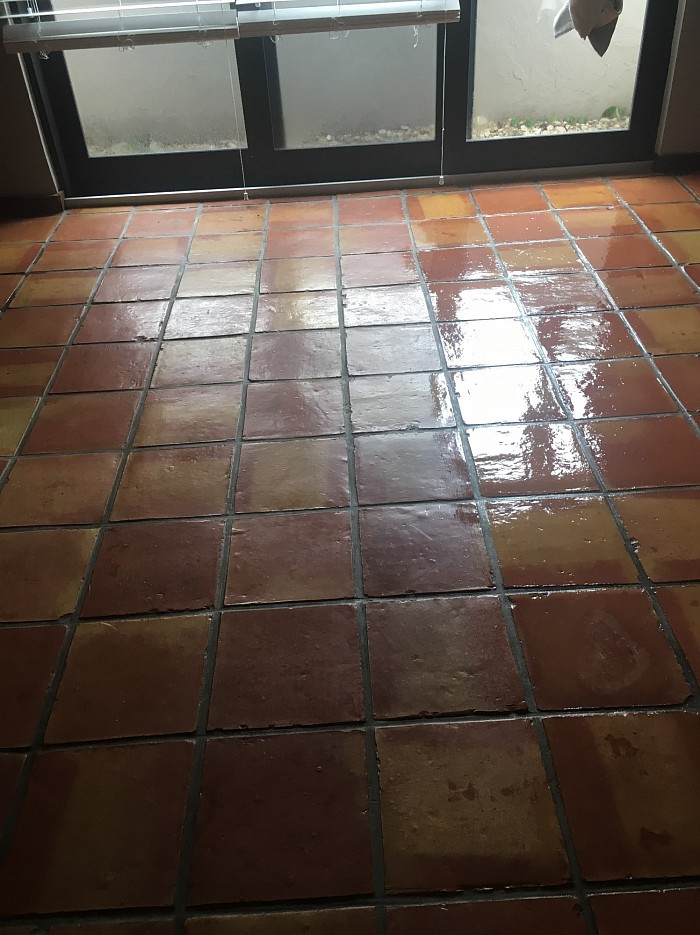 Mexican Tile Cleaned and Sealed